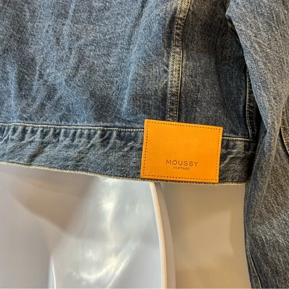 Moussy Vintage Blue Denim Jean Jacket - Picture 13 of 14